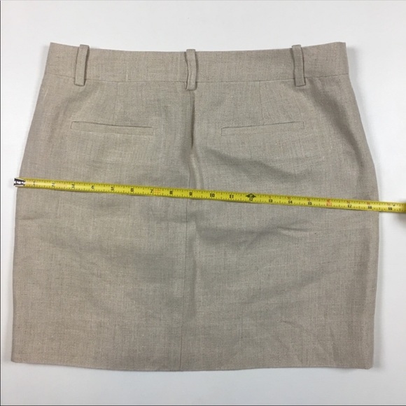JCrew Linen Zippered Skirt - Picture 6 of 8